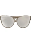 LINDA FARROW 猫眼框太阳眼镜,METAL100%