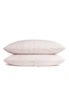 Parachute Set Of 2 100% Cotton Percale Pillowcases In Blush