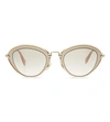 MIU MIU Mu51Rs Noir Cat Eye-Frame Sunglasses