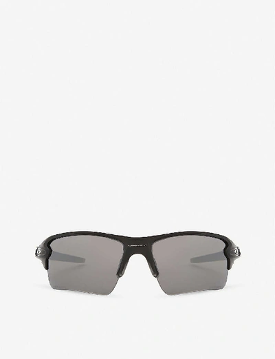 OAKLEY WOMENS POLISHED BLACK OO9188 FLAK 2.0 XL RECTANGLE-FRAME SUNGLASSES,80365549