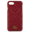 GUCCI Gg Marmont Leather Iphone 7 Clip On Case