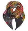 GUCCI Tiger And Floral Print Silk Scarf