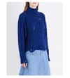 MIHARAYASUHIRO Distressed Cable-Knitted Sweater