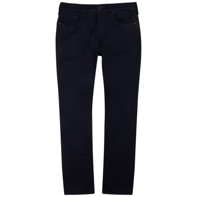 Paige Normandie Straight-leg Jeans In Dark Blue