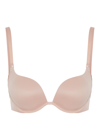 Wolford Sheer Touch Underwire Push-up Demi Bra In Rose