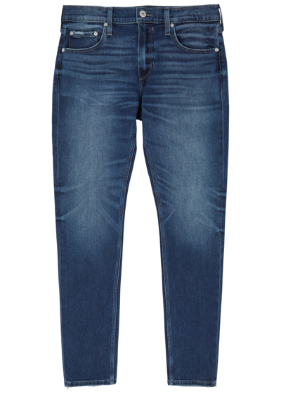 Paige Croft Skinny Jeans In Mid Blu