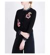 PETER PILOTTO Embroidered Wool Knitted Cardigan