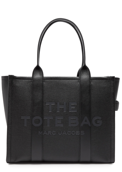 Marc Jacobs The Tote Large Leather Tote In Black