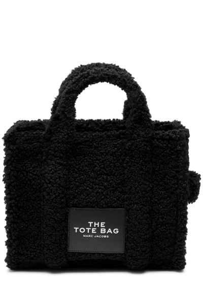Marc Jacobs The Teddy Medium Faux Shearling Tote Bag In Black