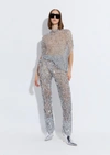 Lapointe Mesh Sequin Cape Tee