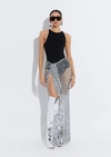 LAPOINTE MESH SEQUIN TIE COVER-UP