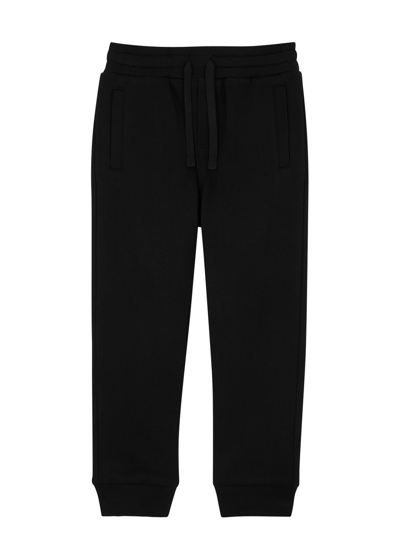Dolce & Gabbana Kids' Cotton Logo Sweatpants (2-6 Years) In Black