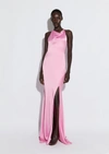 Lapointe Satin Halter Gown In 14