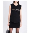 Balmain Black Logo T-shirt In Noir