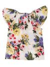 DOLCE & GABBANA JUNIOR D&G FLORAL PRINT T-SHIRT