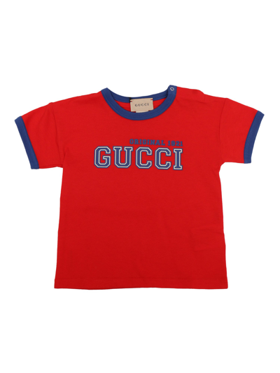 Gucci Gg T-shirt In Red