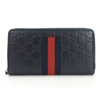 GUCCI GUCCI GUCCISSIMA NAVY LEATHER WALLET  (PRE-OWNED)
