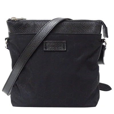 Gucci Messenger Black Synthetic Shoulder Bag ()