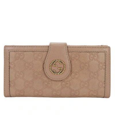 Gucci Pink Leather Wallet  ()