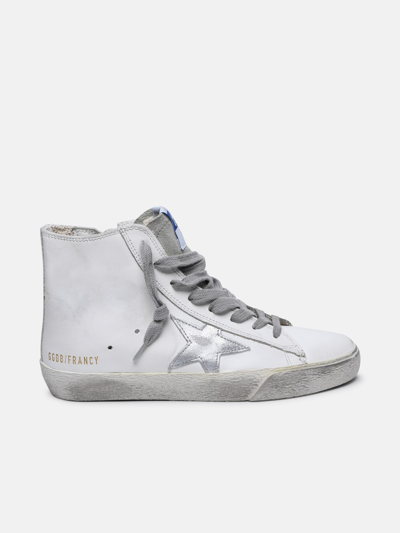 Golden Goose 'francy' White Leather Sneakers