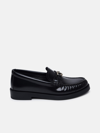 JIMMY CHOO BLACK LEATHER LOAFERS