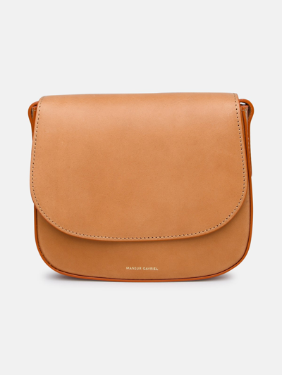 Mansur Gavriel 'classic' Mini Camel Vegetable Tanned Leather Bag In Brown