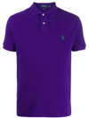 Polo Ralph Lauren Ralph Lauren Custom Slim Fit Polo T Shirt Purple In Pink & Purple