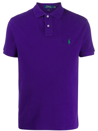 Polo Ralph Lauren Polo With Logo In Pink & Purple