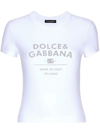 DOLCE & GABBANA JERSEY T-SHIRT WITH LOGO LETTERING