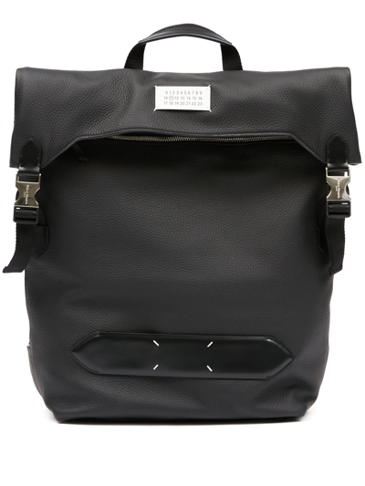 Maison Margiela Soft 5ac Leather Backpack In Black