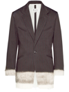 MAISON MARGIELA PENDLETON PINSTRIPE BLAZER