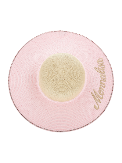 Monnalisa Kids'   Hat With Chain In Rosa Fairy Tale