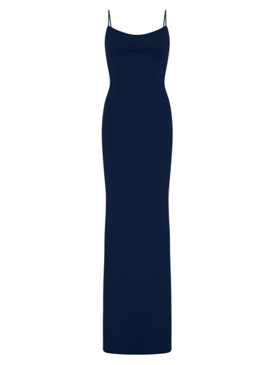 Katie May Women's Jersey Cowl-back Gown In Navy