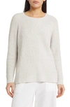 EILEEN FISHER RIB ORGANIC COTTON BLEND SWEATER