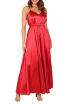 Shop Petal And Pup Petal & Pup Eden Pleated Wide Leg Jumpsuit In Red
