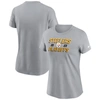 Nike Gray Pittsburgh Steelers 2023 Nfl Playoffs Iconic T-shirt In Gray