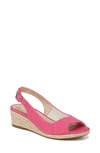Lifestride Socialite Espadrille Slingback Sandal In Pink Fabric