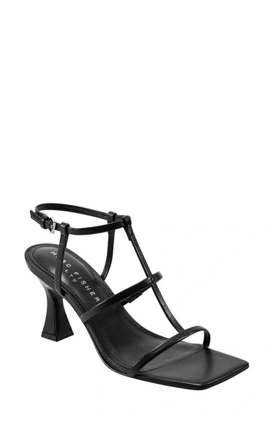 Marc Fisher Ltd Mldennie Womens Strappy Manmade Ankle Strap In Black