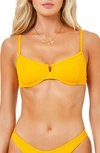 L*space Hunter Underwire Bikini Top In Mango