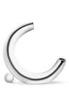 Nambe Solarium Crescent Moon Vase In Silver