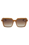 Diff Esme 53mm Gradient Square Sunglasses In Brown Gradient