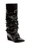 Azalea Wang Sif Slouchy Knee High Boot In Black