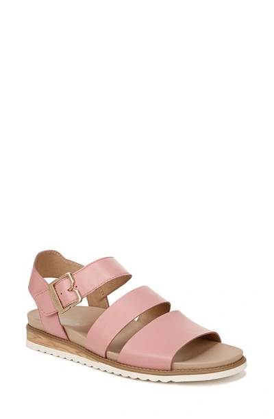 Dr. Scholl's Women's Island-glow Strappy Sandals In Rose Pink Faux Leather