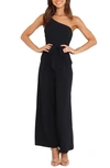 Petal And Pup Leyton Asymmetric Jumpsuit In Black