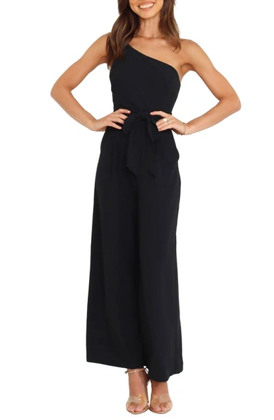 Petal And Pup Leyton Asymmetric Jumpsuit In Black