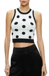ALICE AND OLIVIA RYDEL CROP KNIT TANK