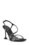 Shop Nine West Nines Embellished Strappy Sandal In Black