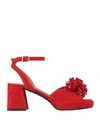 Le Gazzelle Woman Sandals Red Size 9 Leather In Red
