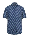 TAGLIATORE TAGLIATORE MAN SHIRT BLUE SIZE 15 ¾ COTTON