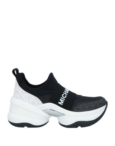 Michael Michael Kors Woman Sneakers Black Size 7 Nylon, Elastane, Thermoplastic Polyurethane